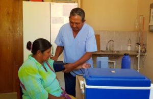 Atenciones sanitarias en Campo del Cielo