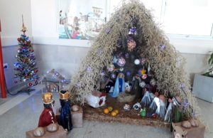 Pesebre artesanal elaborado por pacientes de Salud Mental